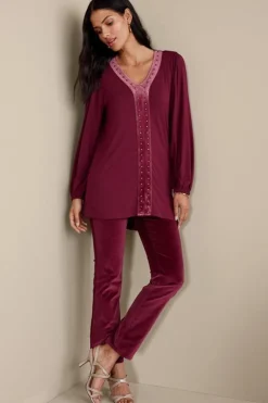 Soft Surroundings Tops-Adornment Top