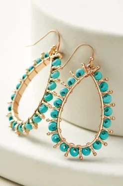Soft Surroundings Jewelry|Earrings-Alea Beaded Hoop Earrings