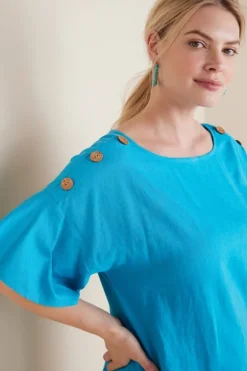 Soft Surroundings Tops-Andrea Linen Blend Pullover