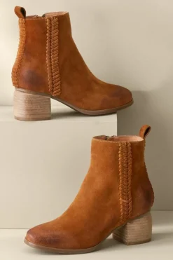 Soft Surroundings Shoes-Antelope Nila Braid Bootie
