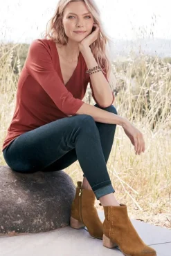 Soft Surroundings Shoes-Antelope Nila Braid Bootie