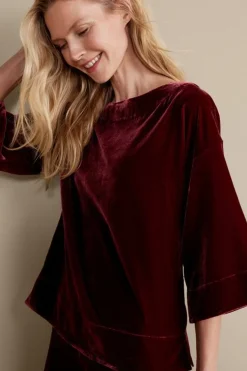 Soft Surroundings Tops-Aria Velvet Top