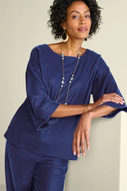 Soft Surroundings Tops-Aria Velvet Top