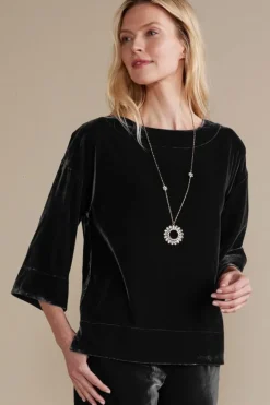 Soft Surroundings Tops-Aria Velvet Top
