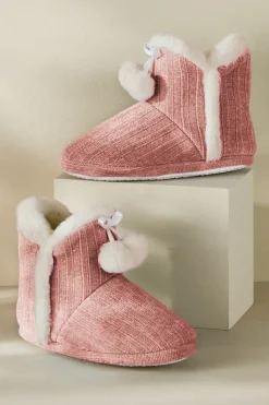 Soft Surroundings Shoes-Ashlyn Cabled Bootie Slippers