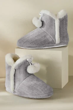 Soft Surroundings Shoes-Ashlyn Cabled Bootie Slippers