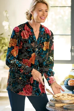 Soft Surroundings Tops-Autumn Velvet Tunic