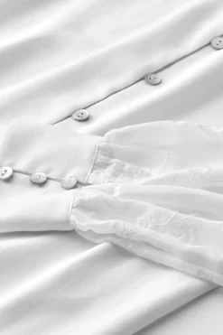 Soft Surroundings Tops-Calathea Embroidered Sleeve Shirt