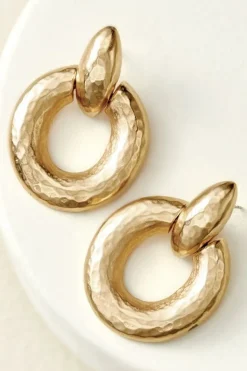 Soft Surroundings Jewelry|Earrings-Cara Hammered Hoop Earrings