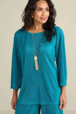 Soft Surroundings Tops-Cella Plisse Tunic