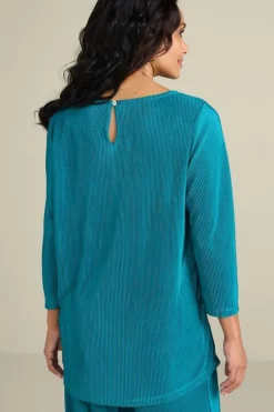 Soft Surroundings Tops-Cella Plisse Tunic