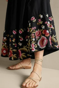 Soft Surroundings Skirts-Cindi Embroidered Maxi Skirt