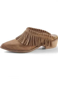 Soft Surroundings Shoes-Dabney Fringe Suede Mules