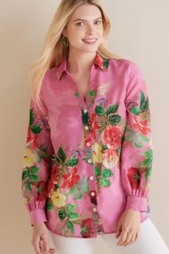 Soft Surroundings Tops-Danica Embellished Shirt