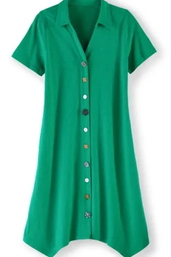 Soft Surroundings Dresses-Danielle Button Dress