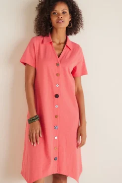 Soft Surroundings Dresses-Danielle Button Dress