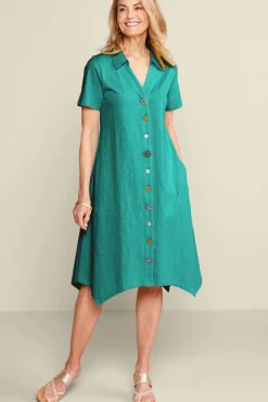 Soft Surroundings Dresses-Danielle Button Dress