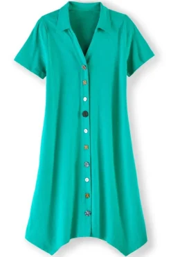 Soft Surroundings Dresses-Danielle Button Dress