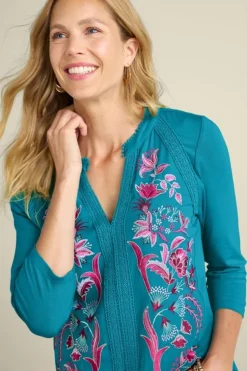Soft Surroundings Tops-Delsie Embroidered Top
