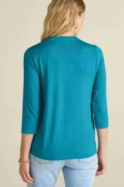 Soft Surroundings Tops-Delsie Embroidered Top