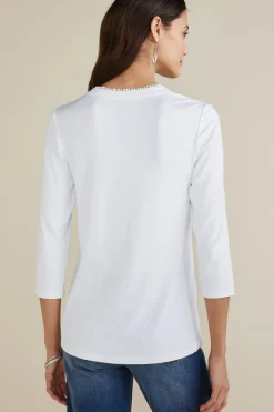 Soft Surroundings Tops-Delsie Embroidered Top