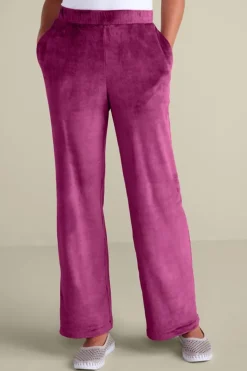 Soft Surroundings Pants-Dixie Velour Wide Leg Pants