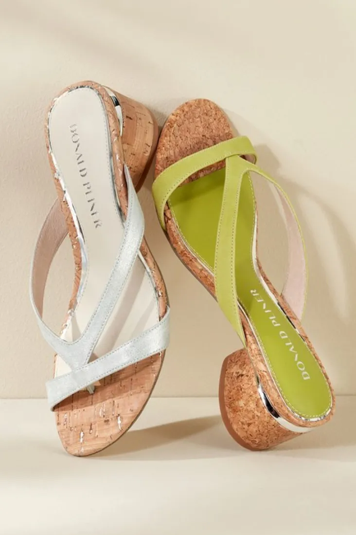 Soft Surroundings Shoes-Donald Pliner Mida Cork Heel Slide