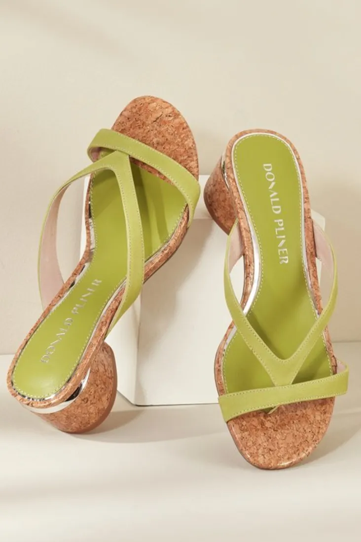 Soft Surroundings Shoes-Donald Pliner Mida Cork Heel Slide