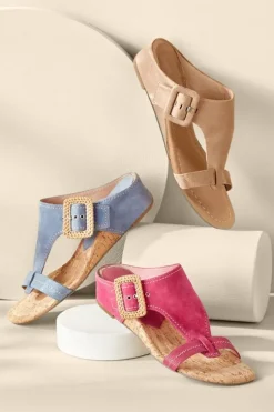Soft Surroundings Shoes-Donald Pliner Ofelia Wedge Slide