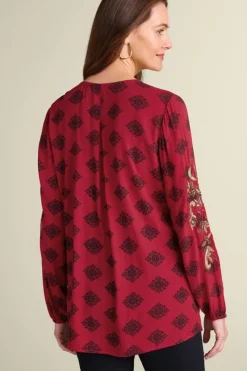 Soft Surroundings Tops-Eboni Embellished Tunic