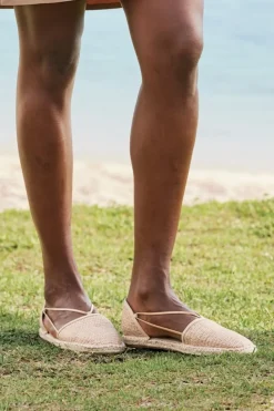 Soft Surroundings Shoes-Eileen Fisher Lee Raffia Stretch Espadrille