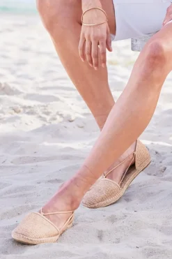 Soft Surroundings Shoes-Eileen Fisher Lee Raffia Stretch Espadrille