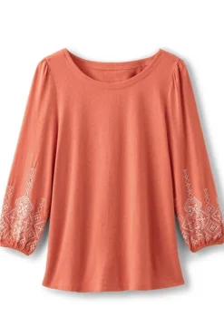Soft Surroundings Tops-Embroidered Parisian Poet Top