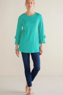 Soft Surroundings Tops-Erin Linen Blend Tunic