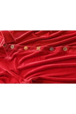 Soft Surroundings Tops-Filigree Velvet Boyfriend Shirt