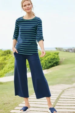 Soft Surroundings Pants-Fina French Terry Crop Pants