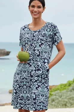 Soft Surroundings Dresses-Fina French Terry Short Dress