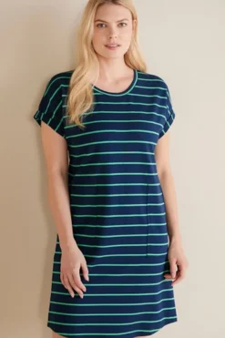 Soft Surroundings Dresses-Fina French Terry Short Dress