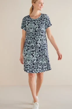 Soft Surroundings Dresses-Fina French Terry Short Dress