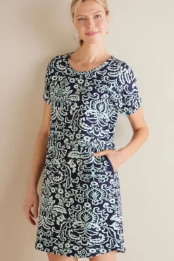 Soft Surroundings Dresses-Fina French Terry Short Dress