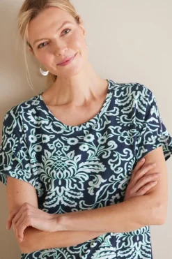 Soft Surroundings Dresses-Fina French Terry Short Dress