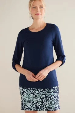 Soft Surroundings Tops-Fina French Terry Tee