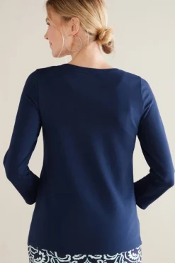 Soft Surroundings Tops-Fina French Terry Tee