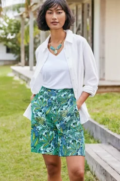 Soft Surroundings Pants|Shorts-Flavia Linen Blend Shorts