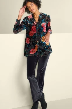 Soft Surroundings Pants-Gianna Velvet Bootcut Pants