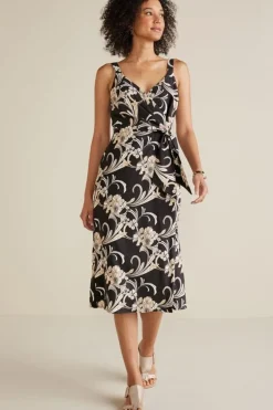 Soft Surroundings Dresses-Isla Stretch Linen Midi Dress