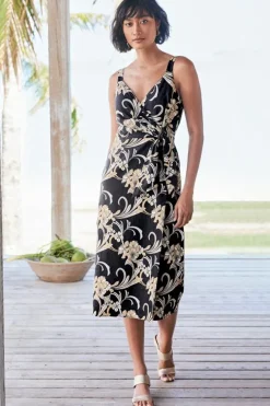 Soft Surroundings Dresses-Isla Stretch Linen Midi Dress