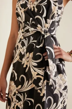 Soft Surroundings Dresses-Isla Stretch Linen Midi Dress