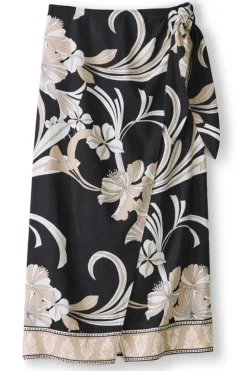 Soft Surroundings Skirts-Isla Stretch Linen Midi Skirt