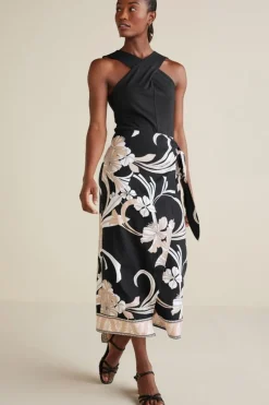 Soft Surroundings Skirts-Isla Stretch Linen Midi Skirt